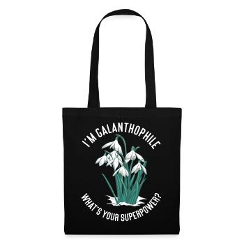 Snowdrop Galanthus I'm Galanthophile - Tote Bag - black - Front