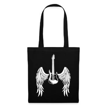 Winged Guitar - Tote Bag - black - Front