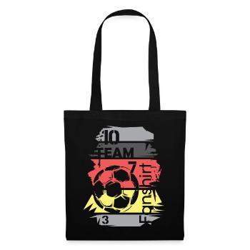 Football Germany Fan Shirt Collage Ball Logo - Tote Bag - black - Front