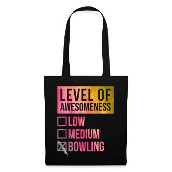 bowling - Sac en tissu - noir - Devant