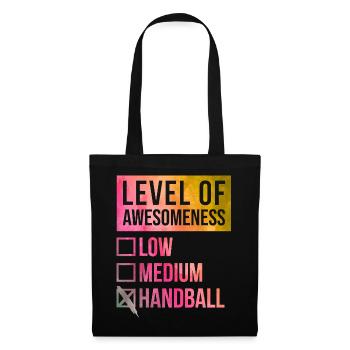 handball - Sac en tissu - noir - Devant