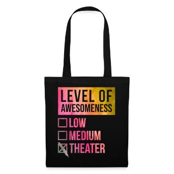 théâtre - Sac en tissu - noir - Devant