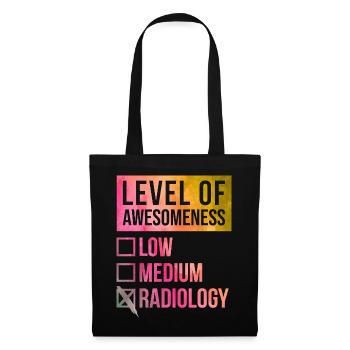 radiologie - Sac en tissu - noir - Devant