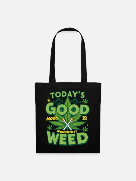 Gute Laune Weed - Stoffbeutel - Schwarz