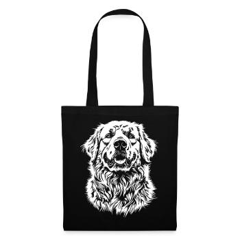 Pyrenean Mountain Dog Portrait Dog Dog - Tote Bag - black - Front