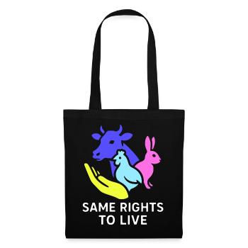 same rights to live - Stoffbeutel - Schwarz - Vorne
