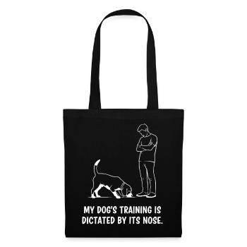Dressage de chiens par le nez - Sac en tissu - noir - Devant