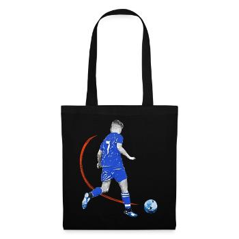 Soccer player with ball - Tote Bag - black - Front