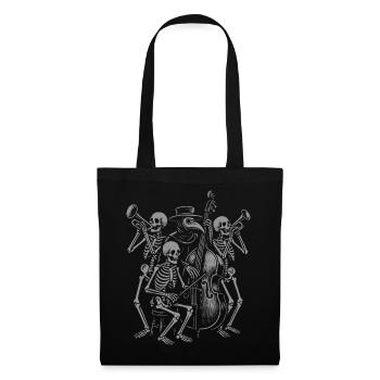 Spooky Skeleton Jazz Ensemble - Tote Bag - black - Front