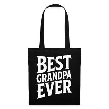 Meilleur graphique de faute de frappe de grand-père jamais réalisé - Sac en tissu - noir - Devant