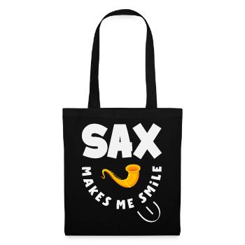 Saxofon - Stoffbeutel - Schwarz - Vorne