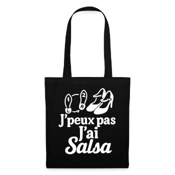 J’peux pas j’ai Salsa - Sac en tissu - noir - Devant