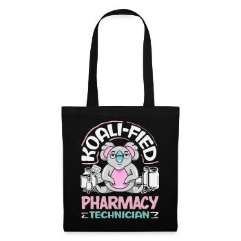 Apotheker Pharmazeutisch-technischer - Stoffbeutel - Schwarz - Vorne