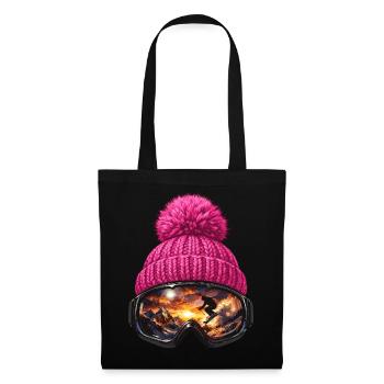 Apres Ski Lustige Sprüche Niedlich Party Geschenk - Stoffbeutel - Schwarz - Vorne