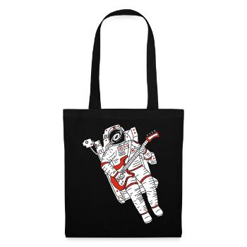 Astronaut guitarist - Tote Bag - black - Front