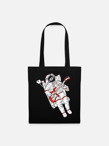 Astronautengitarrist - Stoffbeutel - Schwarz