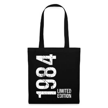 Chemise vintage 1984 pour le 42e anniversaire - Sac en tissu - noir - Devant