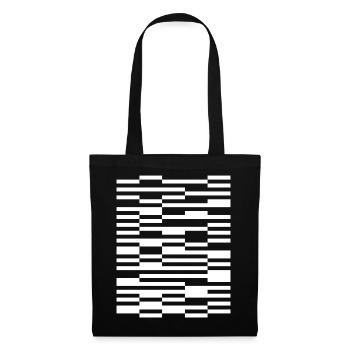 geometric lines pattern design T-Shirt - Tote Bag - black - Front