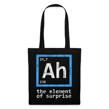 Ah, élément du tableau périodique surprise - Sac en tissu - noir - Devant
