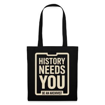 History Needs You: Be an Archivist - Tote Bag - black - Front