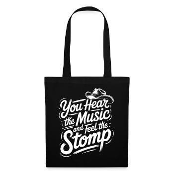 Country Line Dance Music Vibe - Tote Bag - black - Front
