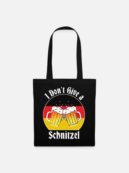 i Don't Give a Schnitzel - Stoffbeutel - Schwarz