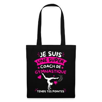 Super Coach Gymnastique Tends Tes Pointes - Sac en tissu - noir - Devant