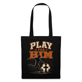 Games for Him Christian Football Faith - Tote Bag - black - Front