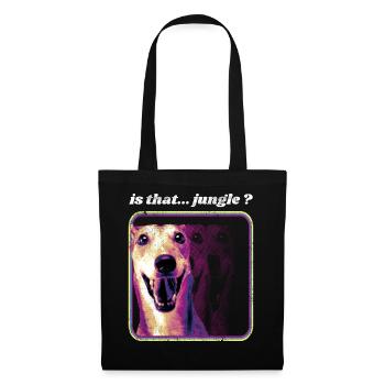Ist das Jungle – Funny Dog Jungle Dnb - Stoffbeutel - Schwarz - Vorne