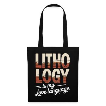 Lithologie Liebessprache Tee - Stoffbeutel - Schwarz - Vorne