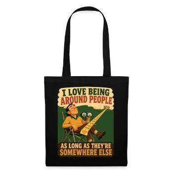 Among people with a safe distance - Tote Bag - black - Front