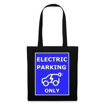 Panneau de stationnement électrique - Sac en tissu - noir - Devant