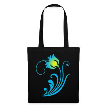 Strange Blue Flower - Tote Bag - black - Front