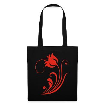 Strange Red Flower - Tote Bag - black - Front