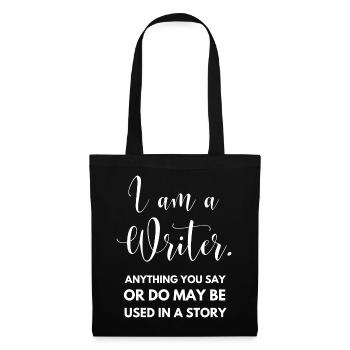 Je suis un écrivain Drôle d’auteur Cadeau - Sac en tissu - noir - Devant
