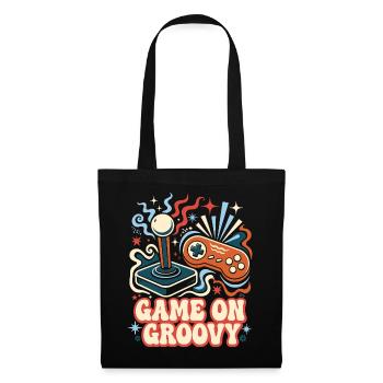 Game On Groovy Retro Gaming - Tote Bag - black - Front