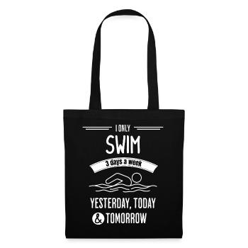 Funny Swim Quote - Tote Bag - black - Front