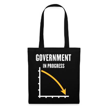 Government In Progress (Regierung Politik / NEG2C) - Stoffbeutel - Schwarz - Vorne