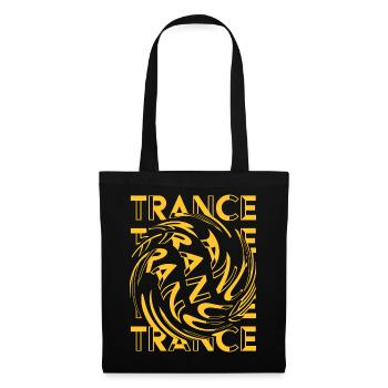 Trance-Musik – Groovy Trance Uplifting - Stoffbeutel - Schwarz - Vorne