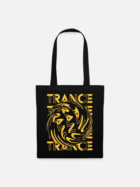 Trance-Musik – Groovy Trance Uplifting - Stoffbeutel - Schwarz
