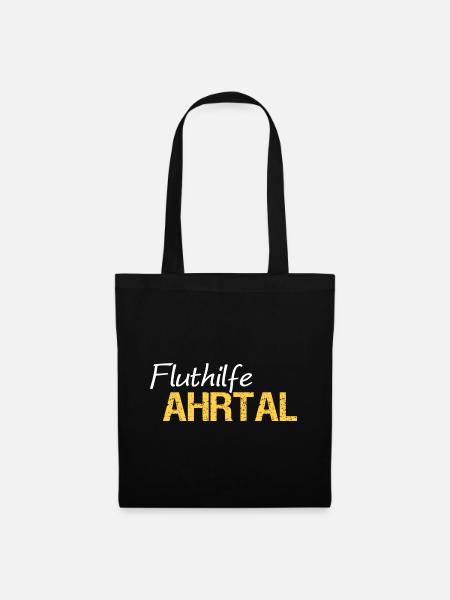 Fluthilfe Ahrtal Flut Helfer Hochwasser Eimerkette - Stoffbeutel - Schwarz