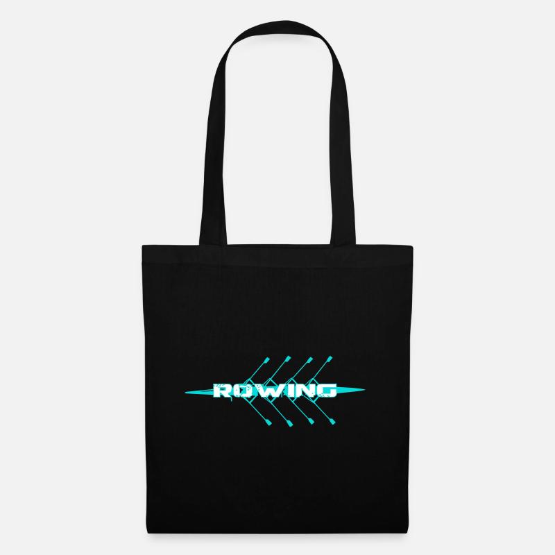 Aviron, bateau à rames, sculling, équipe d’aviron - Sac en tissu - noir