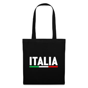 ITALIE DRAPEAU ITALIEN FOOTBALL 2021 VACANCES - Sac en tissu - noir - Devant