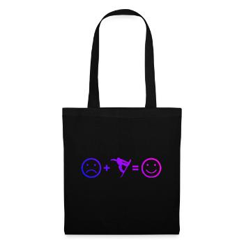 Snowboard Snowboard Snowboarder Femme Winterspo - Sac en tissu - noir - Devant