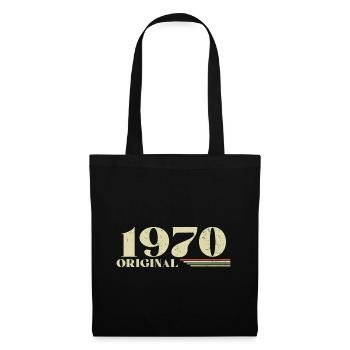 Original 1970 Vintage 1970 anniversaire 1970 rétro - Sac en tissu - noir - Devant