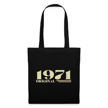 Original 1971 Vintage 1971 anniversaire 1971 rétro - Sac en tissu - noir - Devant