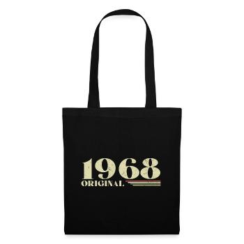 Original 1968 Vintage 1968 anniversaire 1968 rétro - Sac en tissu - noir - Devant