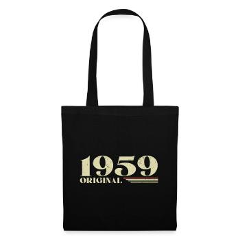 Original 1959 Vintage 1959 anniversaire 1959 rétro - Sac en tissu - noir - Devant