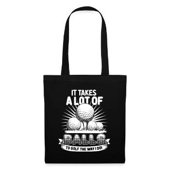 Golfing Funny Quote T-Shirt Gift For Golfers - Tote Bag - black - Front