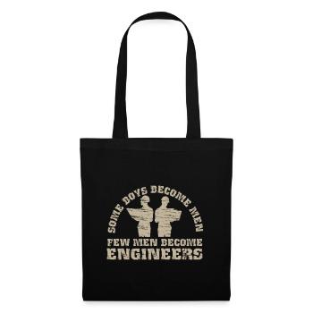 Certains deviennent des hommes, des hommes deviennent des ingénieurs - Sac en tissu - noir - Devant